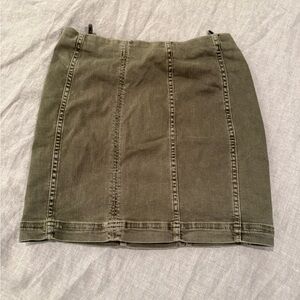 Free People Khaki Pencil Skirt